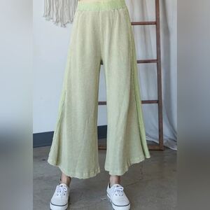 Oli & Hali Light Green Wide Leg Pants